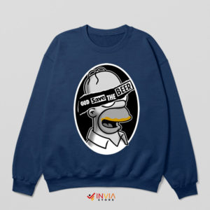 Raise Your Glass to Homer Queen Navy Sweatshirt