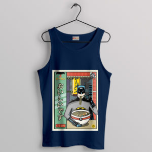 Ramen Noodles Keaton Batman Navy Tank Top