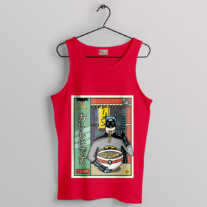 Ramen Noodles Keaton Batman Red Tank Top