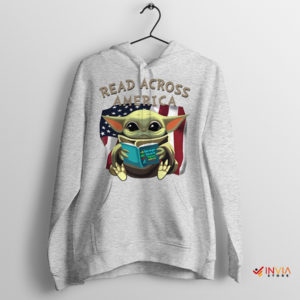 Read Across America Cute Baby Yoda Sport Grey Hoodie