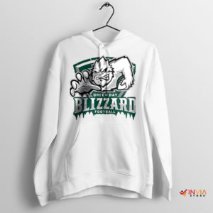 Ready Fashion Blizzard Football Apparel White Hoodie