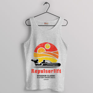 Repulsorlift Vehicles Tatooine Sunset Sport Grey Tank Top