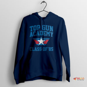 Retro Flight School Top Gun Class 85 Navy Hoodie