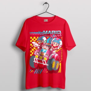 Retro Mario Kart Characters Red T-Shirt