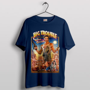 Retro Movie Chinatown with Big Trouble Navy T-Shirt