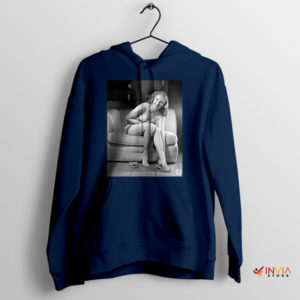 Retro Mystery of Marilyn Monroe Navy Hoodie