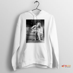 Retro Mystery of Marilyn Monroe White Hoodie