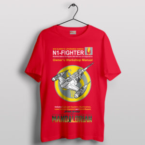 Retro N1 Fighter Manual Star Wars Red T-Shirt