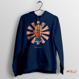 Retro Peanuts Japan with Franklin Navy Hoodie