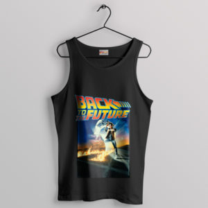 Retro Sci-Fi Back to the Future Film Black Tank Top