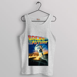 Retro Sci-Fi Back to the Future Film Sport Grey Tank Top