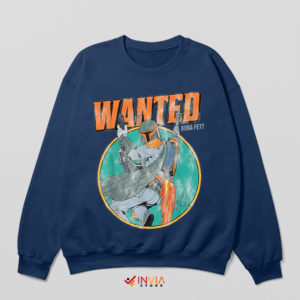 Retro Star Wars Boba Fett Series Navy Sweatshirt