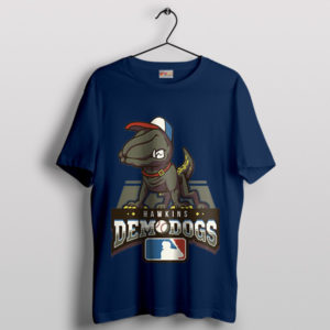 Retro Stranger Things Hawkins Demodogs Navy T-Shirt