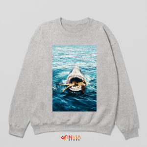 Rihanna Deep Dive Shark Jaws Sport Grey Sweatshirt