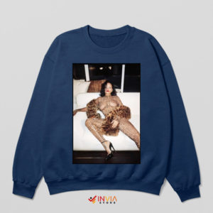 Rihanna Naked Music Magic Pop Star Navy Sweatshirt