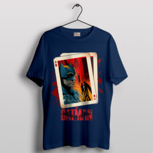 Rise as the Batman Card King Comic Navy T-Shirt