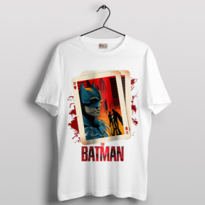 Rise as the Batman Card King Comic White T-Shirt