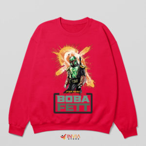 Rises of Boba Fett Bounty Hunter Red Sweatshirt