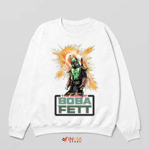 Rises of Boba Fett Bounty Hunter White Sweatshirt