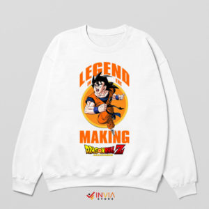 Rising to Legendary Son Goku DBZ White Sweatshirt