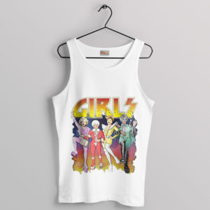 Rock Golden Girls Kiss Band White Tank Top