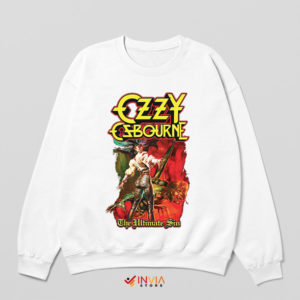 Rock Legend The Ultimate Sin Ozzy White Sweatshirt