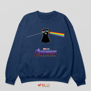 Rock Out with Thanos and Pink Floyd Navy Sweatshirt