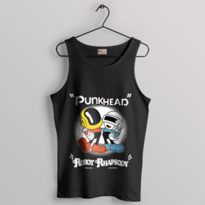 Rock the Retro Daft Punk x Cuphead Black Tank Top