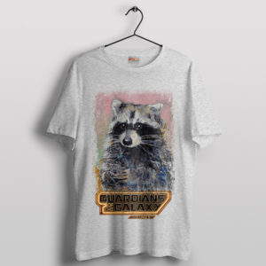 Rocket Raccoon Backstory Graphic Sport Grey T-Shirt