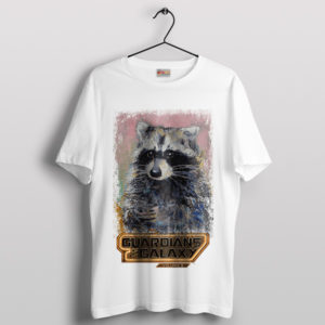 Rocket Raccoon Backstory Graphic White T-Shirt