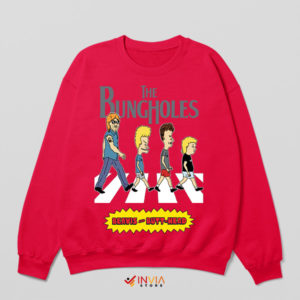 Rockin with Beavis and Butt-Head Red Sweatshirt