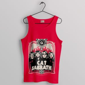 Rockin with the Sabbath Cats Red Tank Top