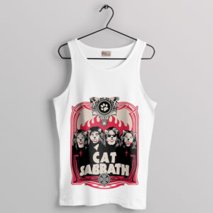 Rockin with the Sabbath Cats White Tank Top