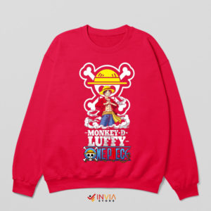 Sail the Grand Line with Luffy Red Sweatshirt