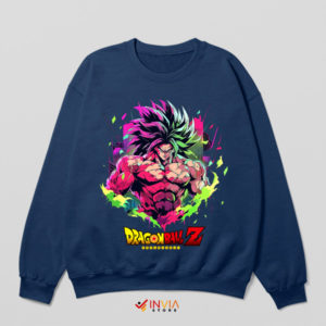 Saiyan Empire with Broly Dragon Ball Navy Sweatshirt