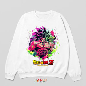 Saiyan Empire with Broly Dragon Ball White Sweatshirt