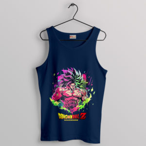 Saiyan Saga Super Broly Dragon Ball Navy Tank Top