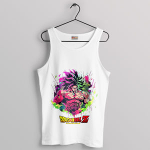 Saiyan Saga Super Broly Dragon Ball White Tank Top