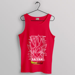 Saiyan Warrior Guide Son Goku Red Tank Top