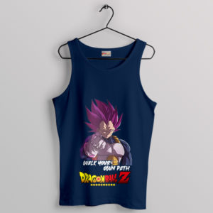 Saiyan Way Ultra Ego Vegeta DBZ Navy Tank Top