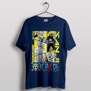 Sanji Lighter One Piece Graphic Navy T-Shirt