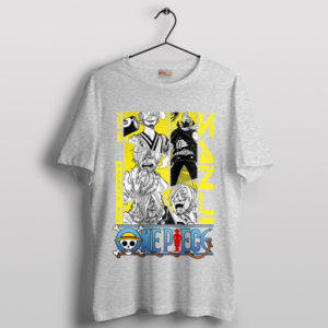 Sanji Lighter One Piece Graphic Sport Grey T-Shirt