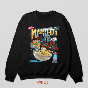 Savor the Beskar Mandalorian Cereal Black Sweatshirt