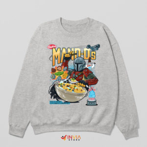 Savor the Beskar Mandalorian Cereal Sport Grey Sweatshirt