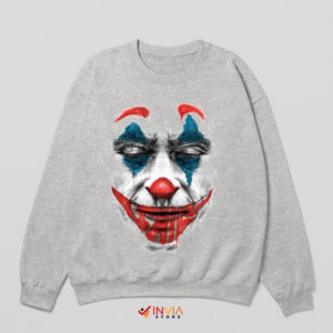 Scary Joker Face Arthur Fleck Sport Grey Sweatshirt