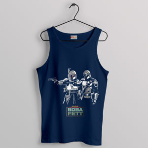 Scene Pulp Fiction Boba Fett Din Djarin Navy Tank Top