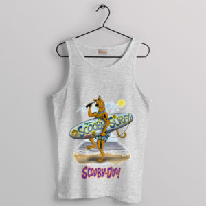 Scooby-Doo Rides the Waves Sport Grey Tank Top