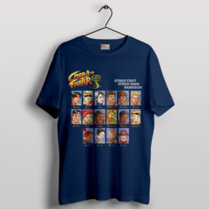 Season 5 Cobra Kai Street Fighter Navy T-Shirt