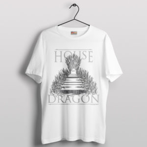 Seat of Power House of the Dragon White T-Shirt