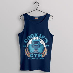 Sesame Street Cookie Monster Gym Navy Tank Top